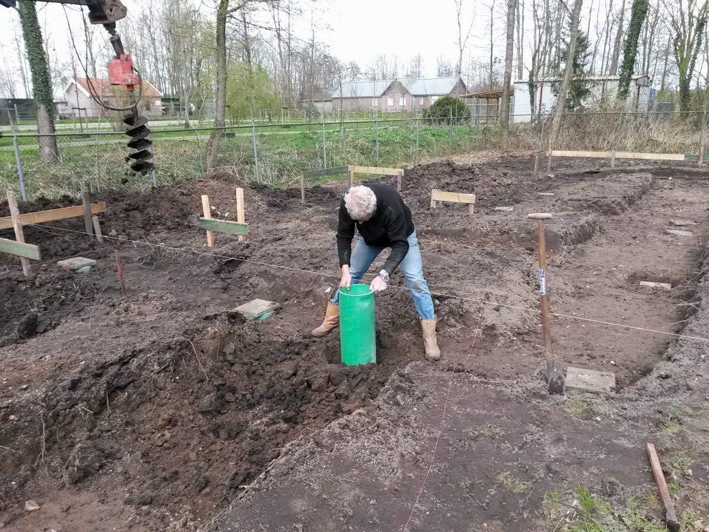 Voortgang nieuwe bijenstal